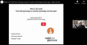 Read more about the article What is the mind? From folk psychology to scientific psychology and back again | Prof. Ralph Adolphs – California Institute of Technology