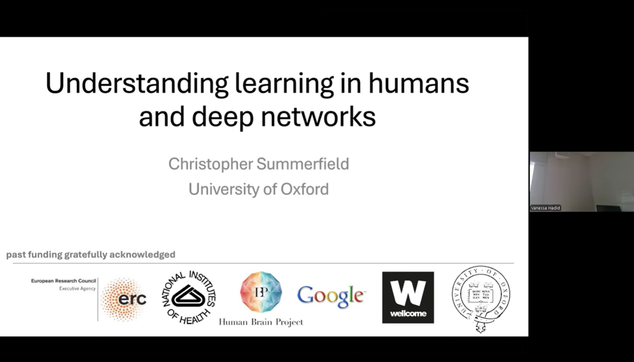 Read more about the article Understanding the dynamics of learning in humans and deep networks | Prof. Christopher Summerfield – University of Oxford